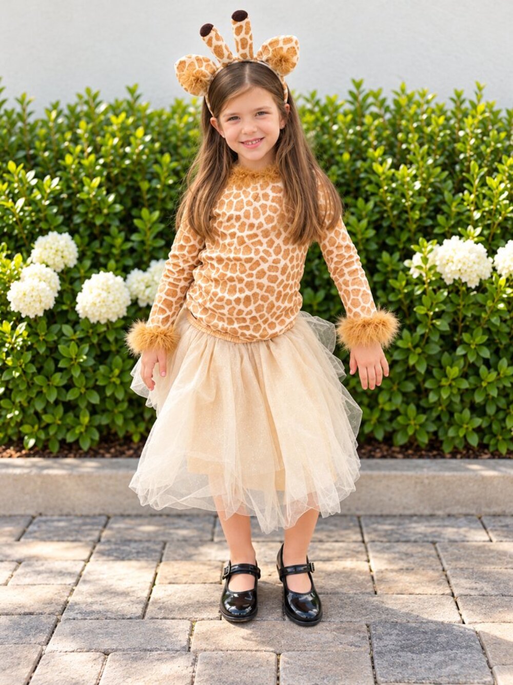 Pottery Barn Kids Giraffe 3-Piece Tutu Costume Girls Size 6–7